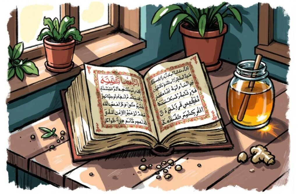مخطوطة ومكونات طبيعية تمثل 20 وصفة تقليدية لتكبير القضيب