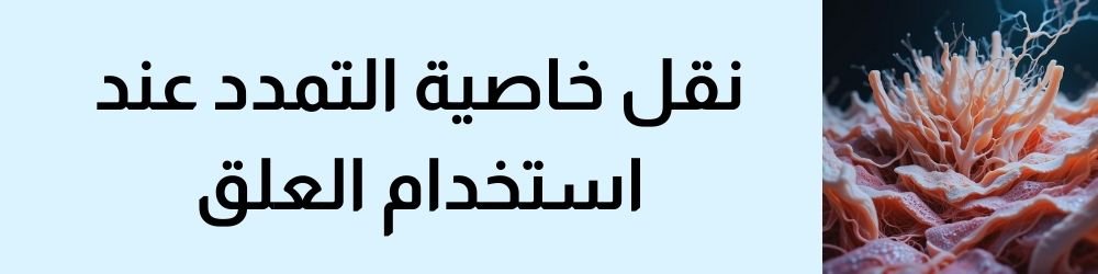 نقل خاصية التمدد (عند استخدام العلق) ودعم إطالة الذكر وزيادة مرونته
